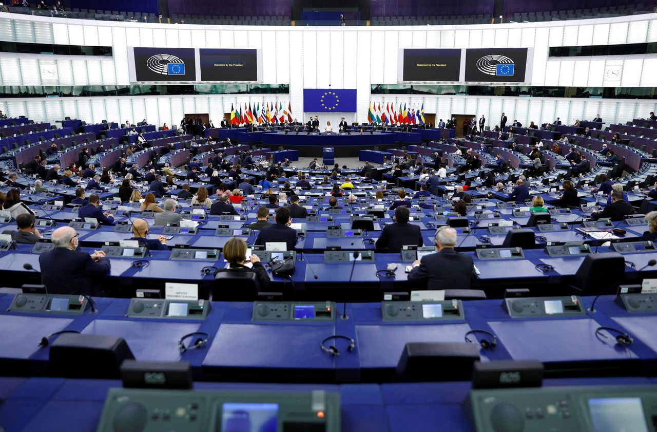 Het Europees parlement.