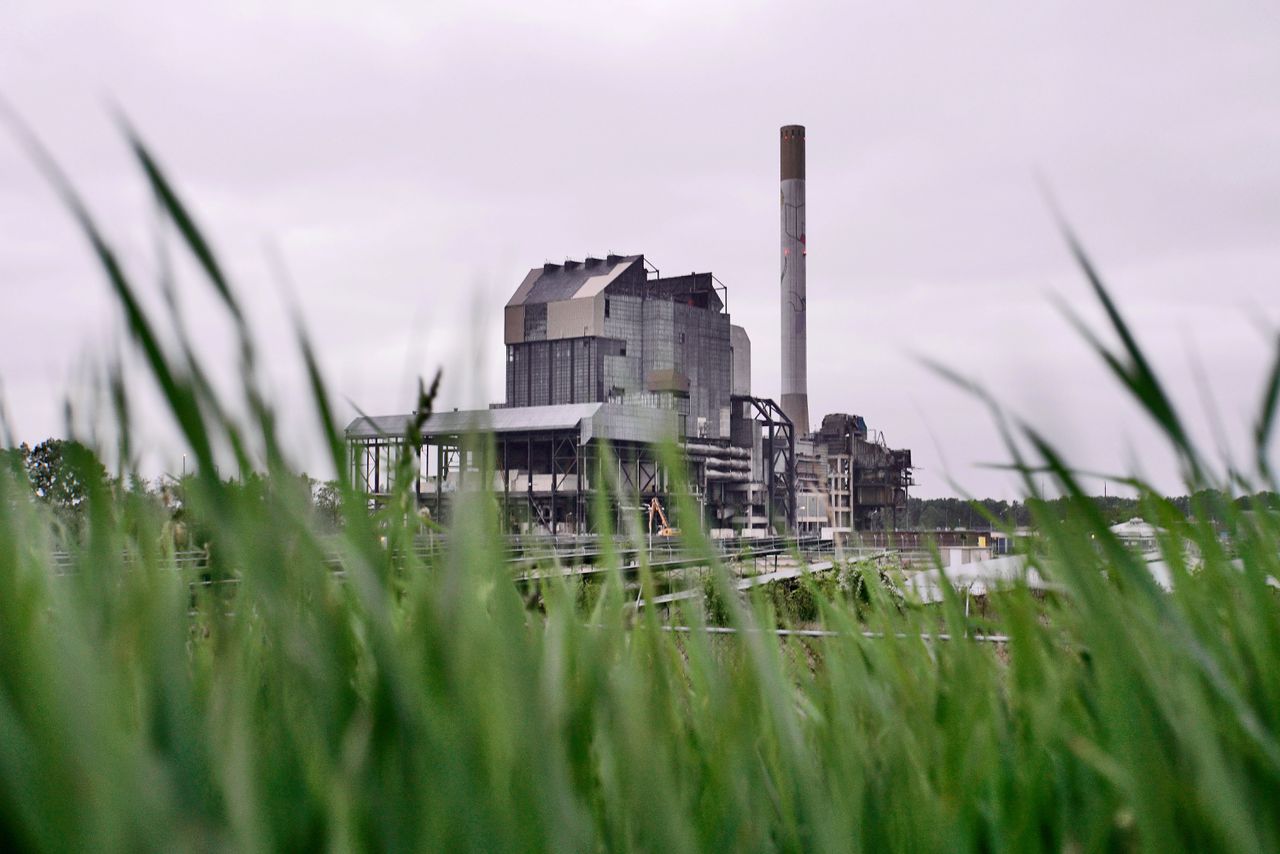 Een eind 2015 gesloten elektriciteitscentrale in Nijmegen.