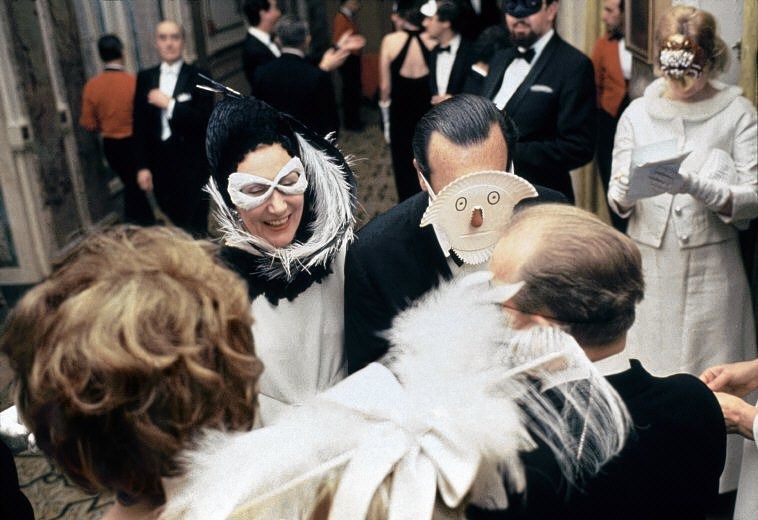 Truman Capote’s ‘Black and White Ball’ in het Plaza Hotel, New York, 1966.
