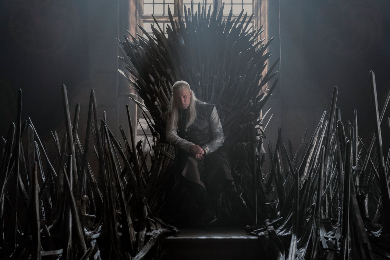 De opvliegende oom Daemon Targaryen (Matt Smith) in House of the Dragon op HBO Max.