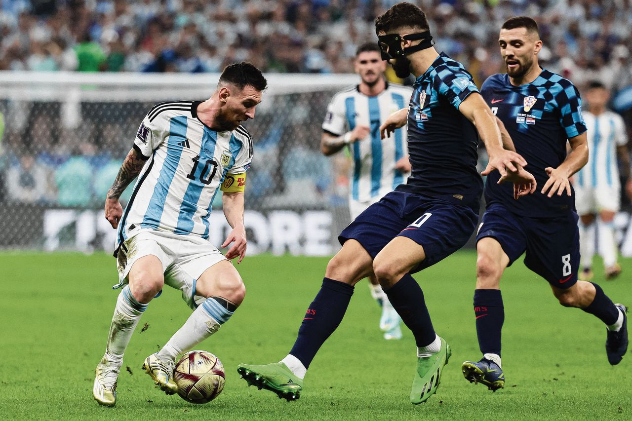Lionel Messi, aanvoerder van Argentinië, was tegen Kroatië onmisbaar met een goal en een assist.