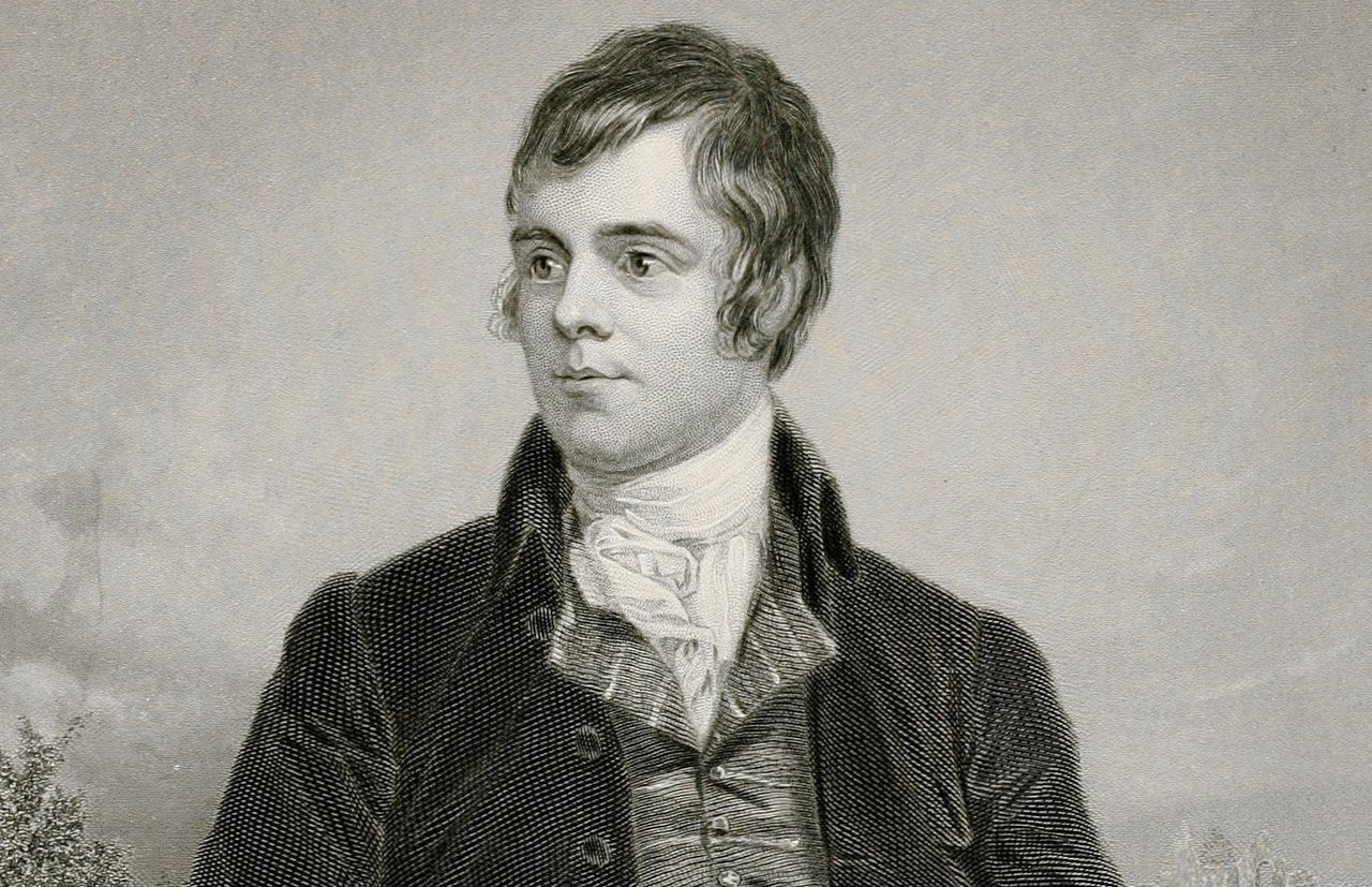 Robert Burns, geportretteerd door Alexander Nasmyth in 1787.