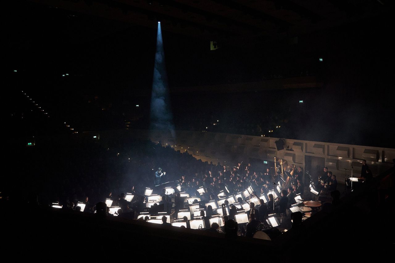 Lahav Shani voor het Rotterdams Philharmonisch Orkest op 24 februari.