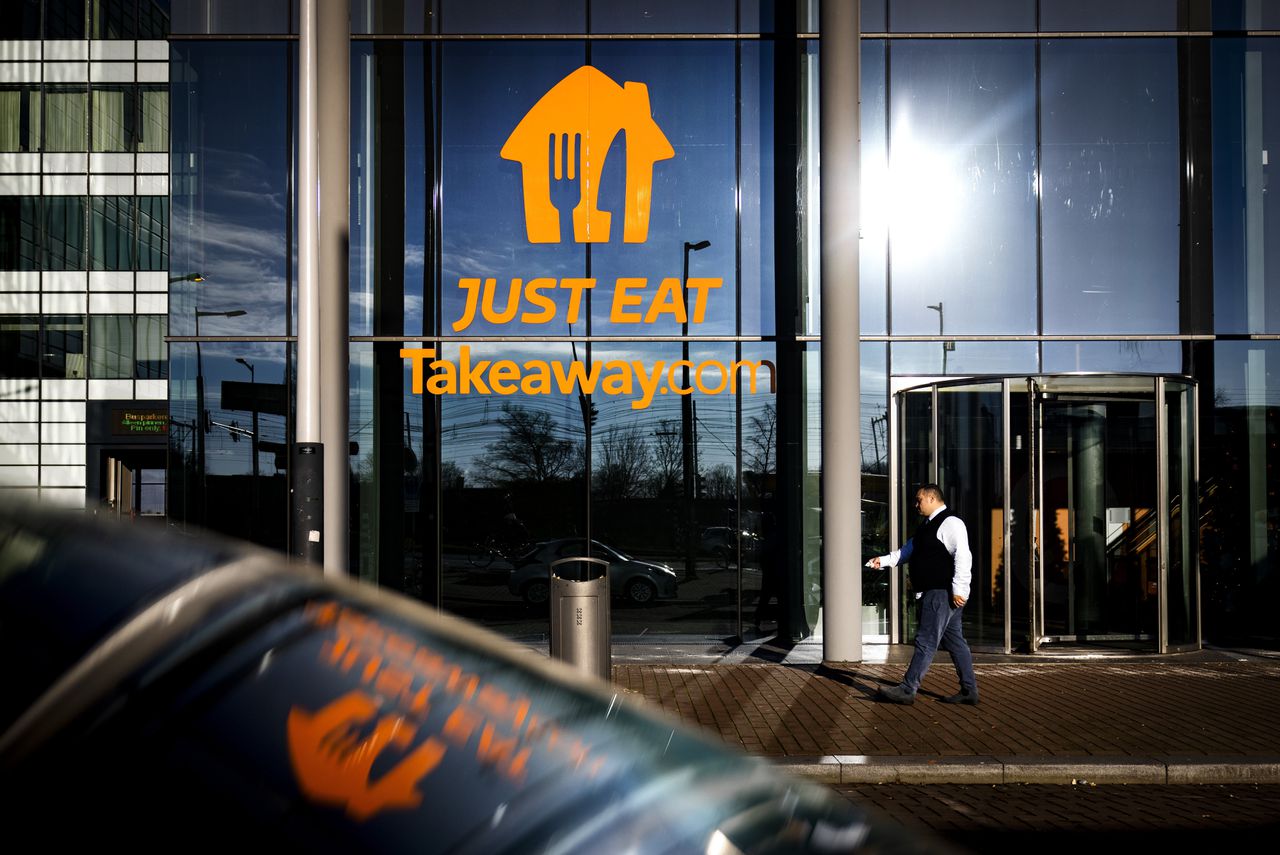 Het hoofdkantoor van Just Eat Takeaway in Amsterdam.