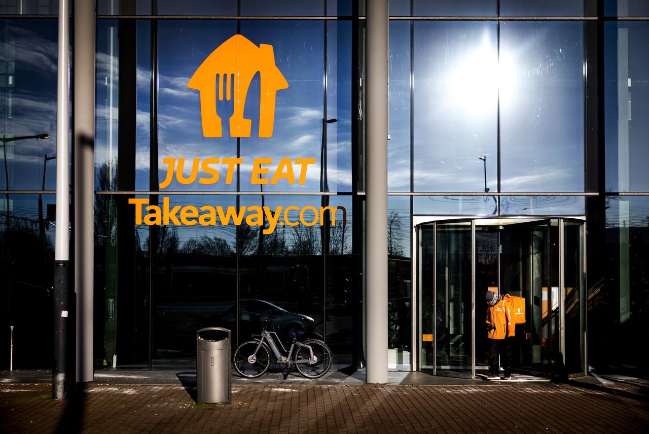 Het hoofdkantoor van Just Eat Takeaway te Amsterdam.