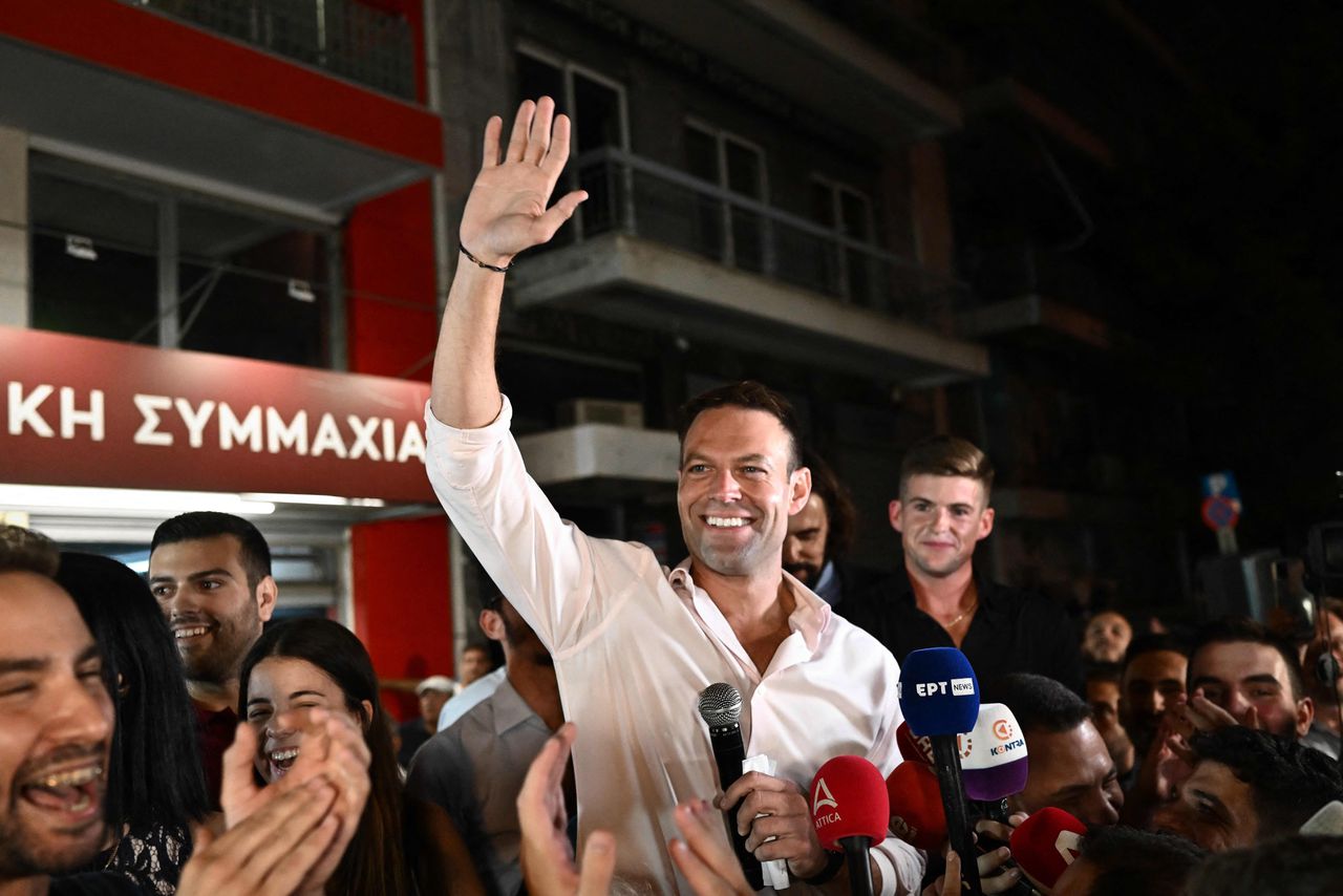 Het linkse Syriza koos voormalig zakenbankier Stefanos Kasselakis als leider.