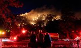 Bosbranden in Wrightwood, Californië. 