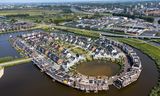 De nieuwbouwwijk Westergouwe te Gouda werd op een van de laagste delen van Nederland aangelegd.