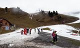 Chamrousse, een dorp in de Franse Alpen, deze week. Op Oudjaarsdag werd het 7 graden Celsius op de top op 2.250 meter hoogte.
