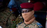 <strong>Kapitein Ibrahim Traoré</strong>, machthebber in Burkina Faso na zijn staatsgreep in 2022.